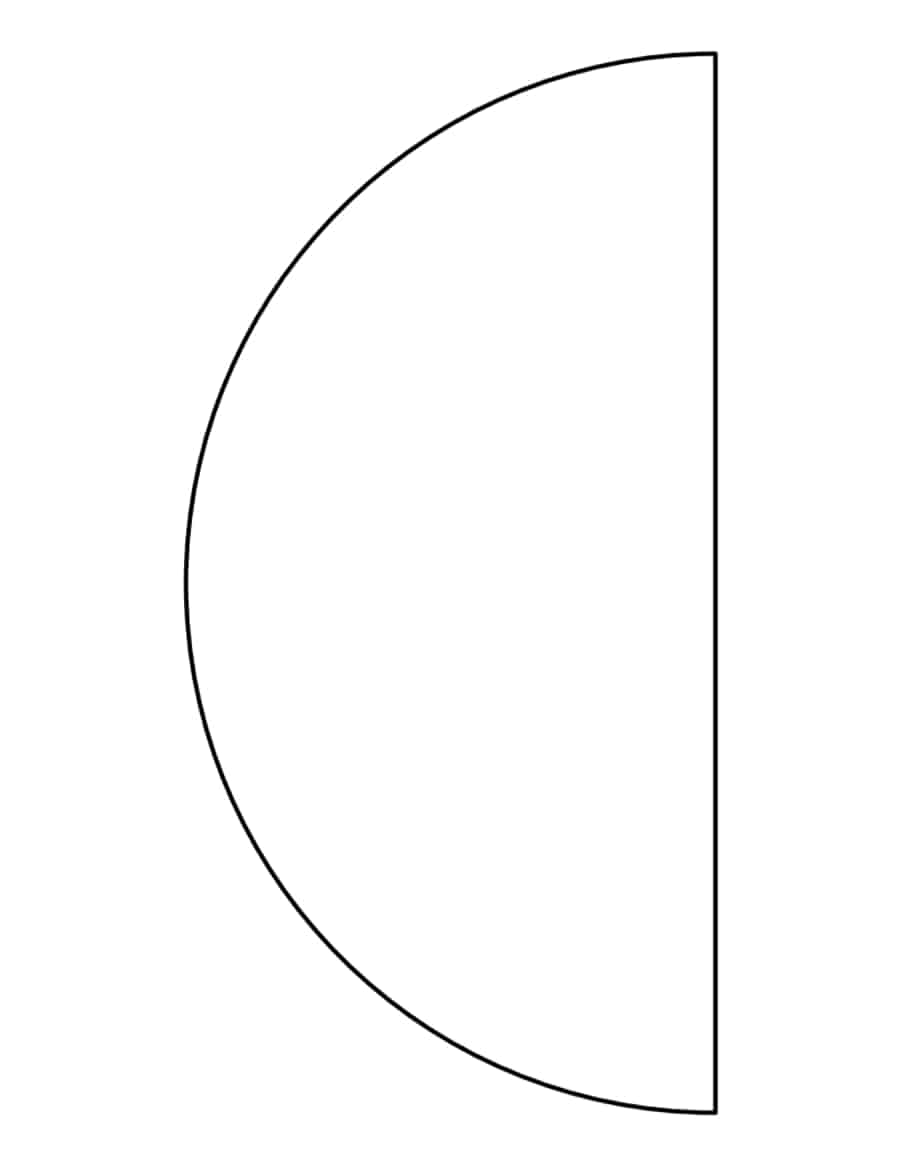 Half Circle Coloring Pdf Free Vectors